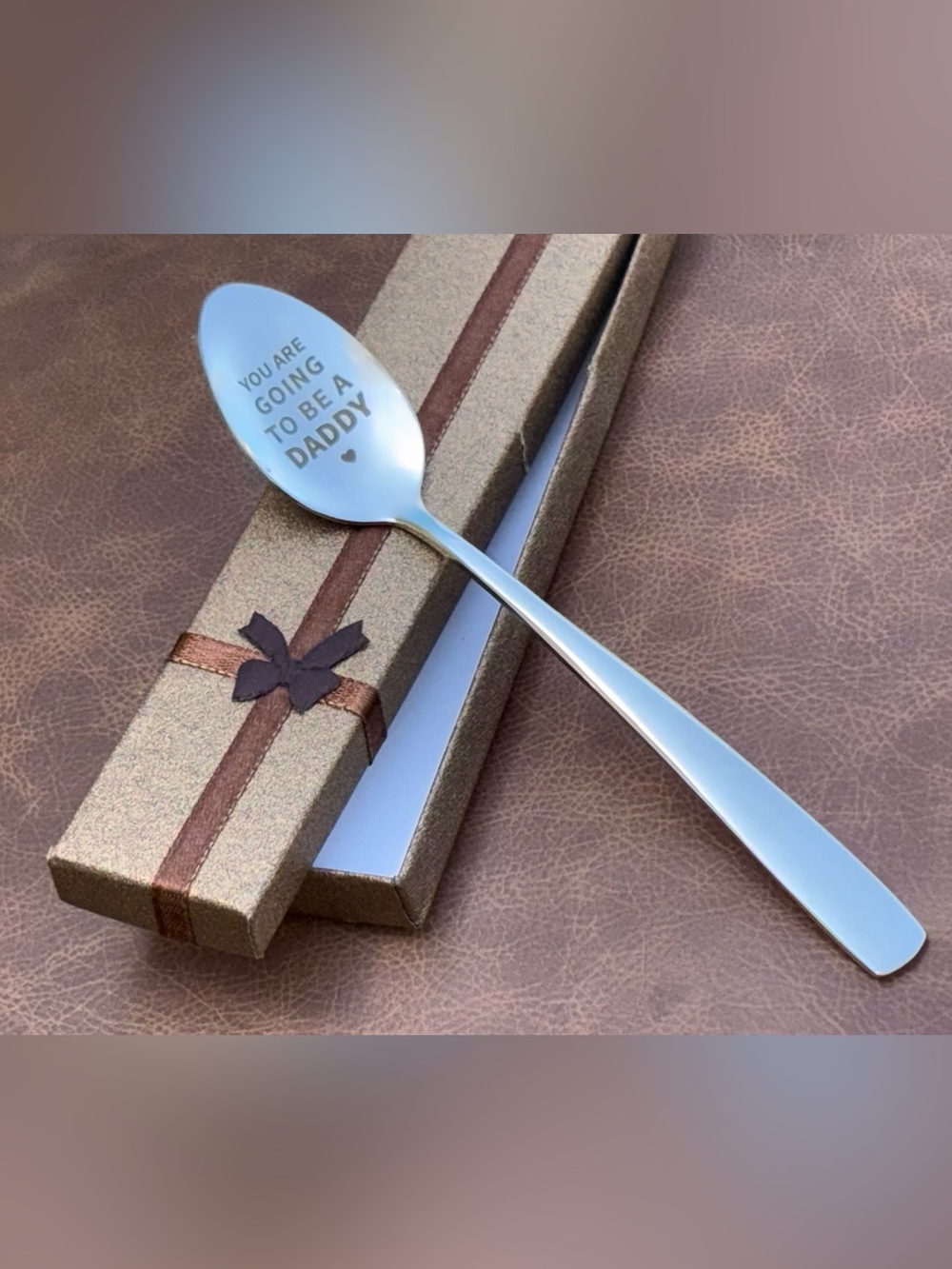 Engraved 'You Are Going To Be A Daddy' Stainless Spoon